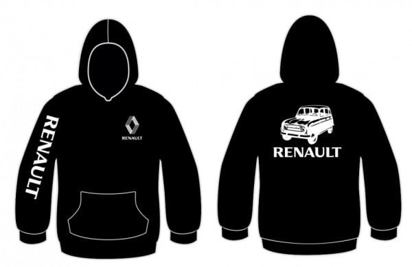 Sweatshirt com capuz para Renault 4L