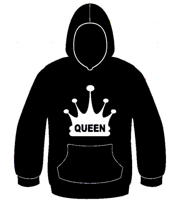 Sweatshirt com capuz - Queen Coroa