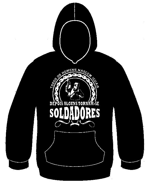 Sweatshirt com capuz - Todos os homens nascem iguais, depois alguns tornam-se soldadores