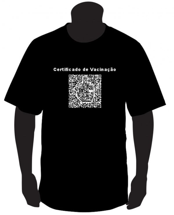T-shirt - Certificado de Vacinação