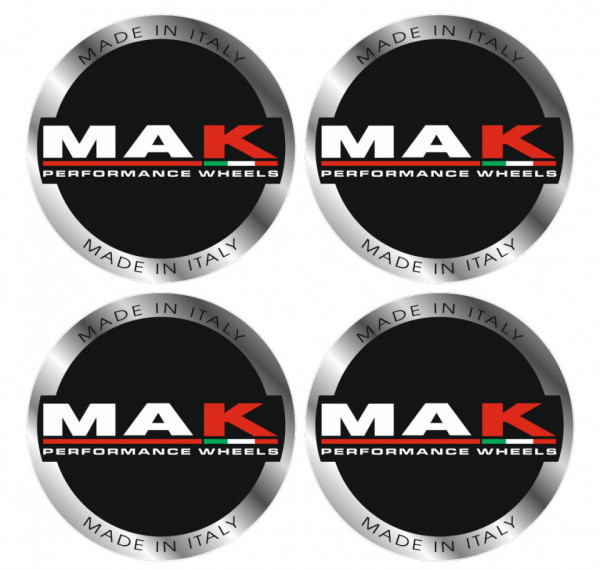 4 Autocolantes Para Centros de Jantes para Mak