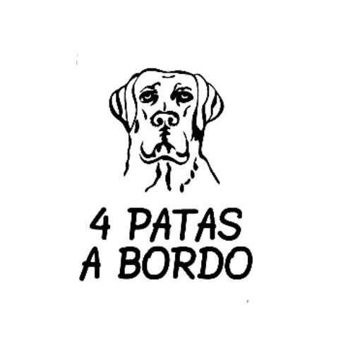 Autocolante - 4 Patas a Bordo