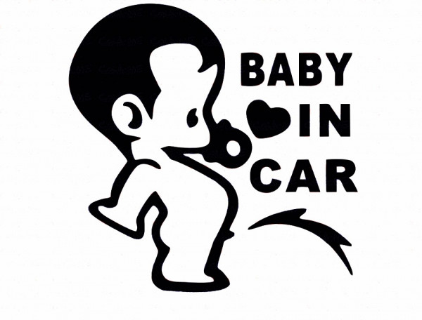Autocolante - Baby In Car