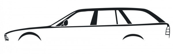 Autocolante com BMW E34 Touring