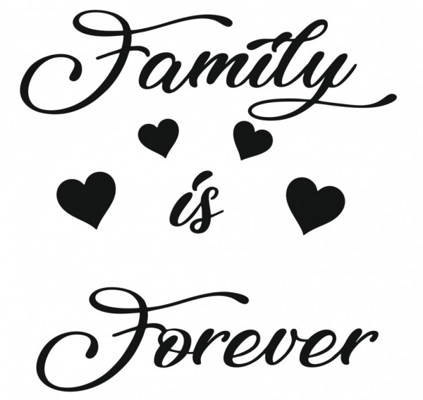 Autocolante com Family is Forever