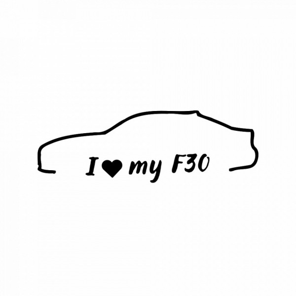 Autocolante com I love my Bmw F30