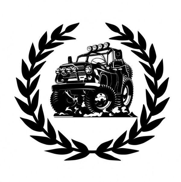 Autocolante com jipe