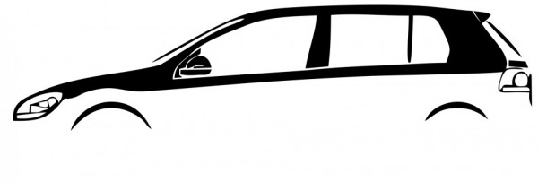 Autocolante com Volkswagen Golf Mk6 5 portas