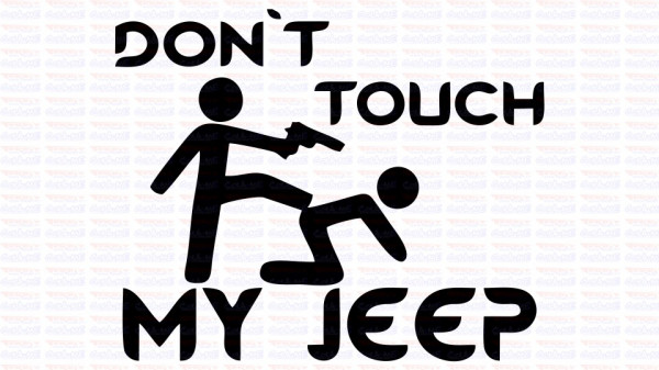 Autocolante - Don´t Touch My JEEP