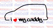 Autocolante - I Love my Caddy 2