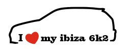 Autocolante - I love my Ibiza 6k2
