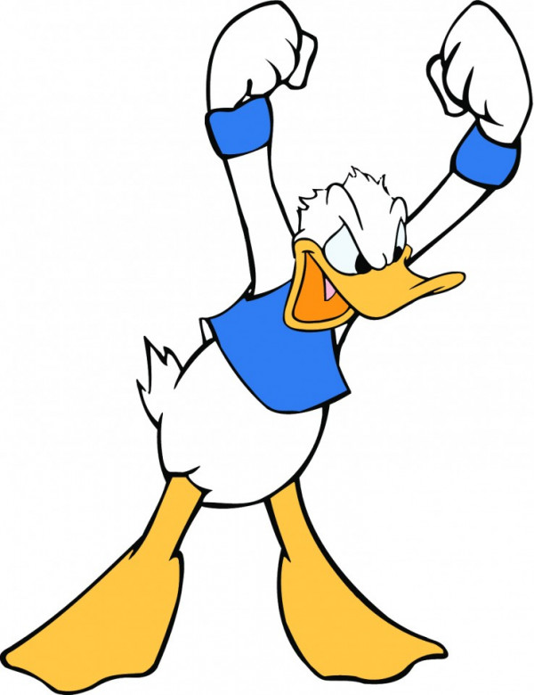 Autocolante Impresso - Pato Donald