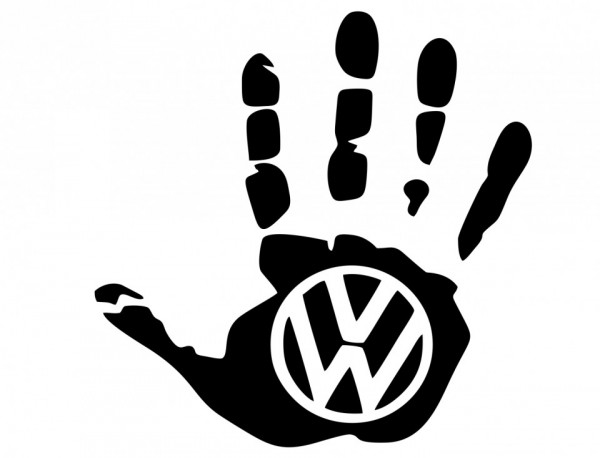 Autocolante Mão para Volkswagen