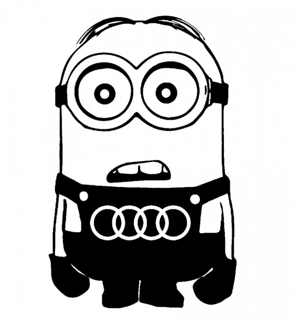 Autocolante - Minion Audi
