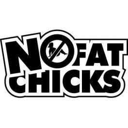 Autocolante - No Fat Chicks 2