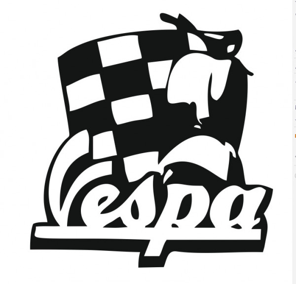 Autocolante para vespa