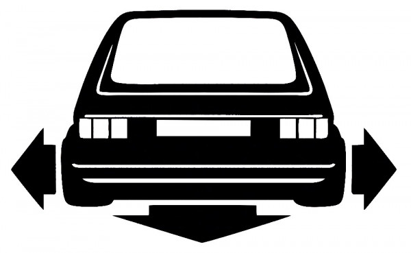 Autocolante para VW Golf 1