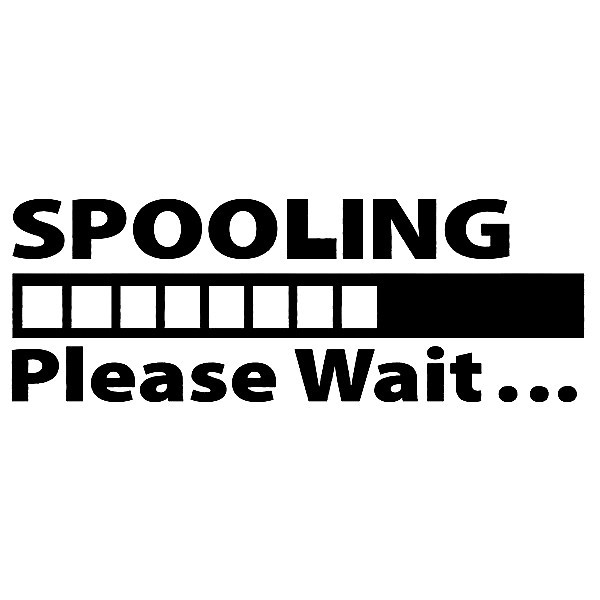 Autocolante - Spooling please wait...