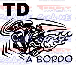 Autocolante - TD a bordo