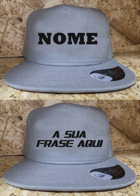 Boné - Modelo pala recta / CAP - NOME / FRASE