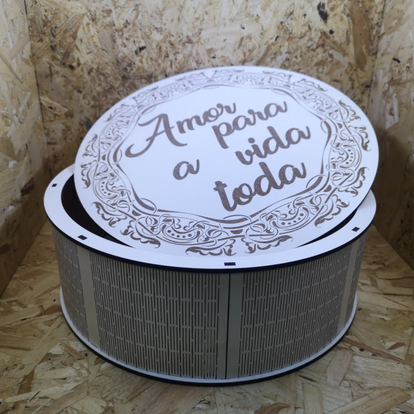 Caixa Para Chocolates / Guarda Joias - Redonda 255mm