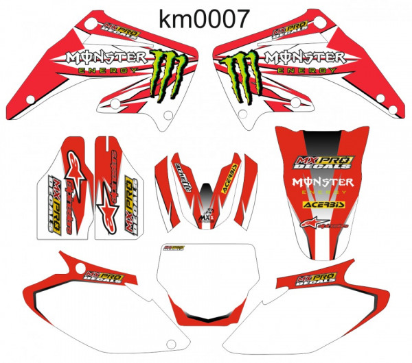 Kit Autocolantes Para Honda CR 250 02-06