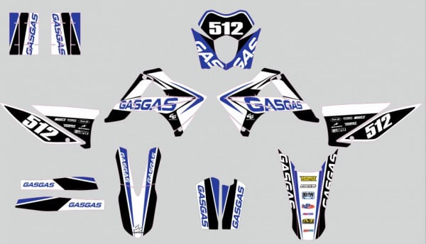 Kit Autocolantes Para Moto - Gas Gas MX 10-11