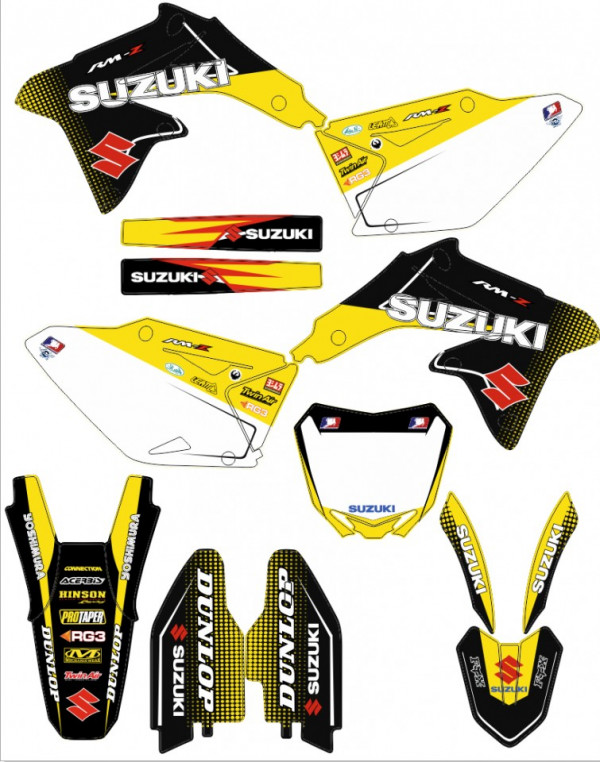 Kit Autocolantes Para Suzuki RMZ 450 08-17