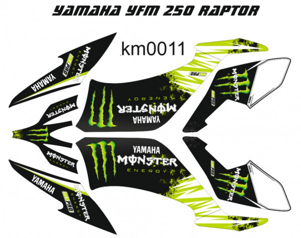 Kit Autocolantes Para Yamaha YFM 250 Raptor