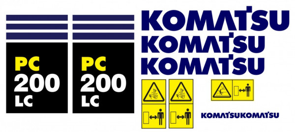 Kit de Autocolantes para KOMATSU PC200 LC