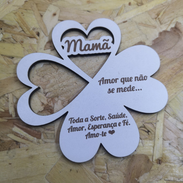Lembrança em MDF - Trevo - Personalizada