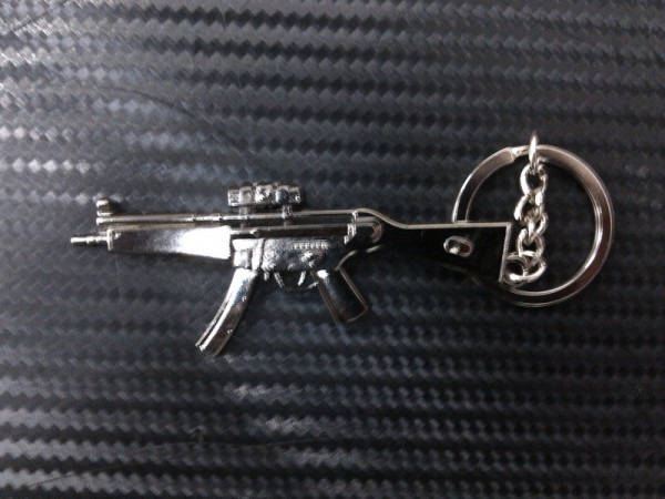 Porta Chaves - Arma MP5 Prateada