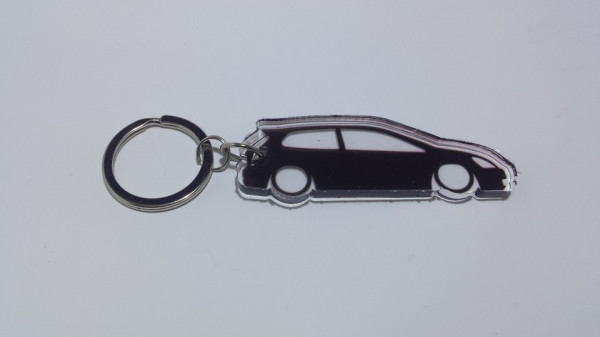 Porta Chaves de Acrílico com silhueta de Honda Civic EP3