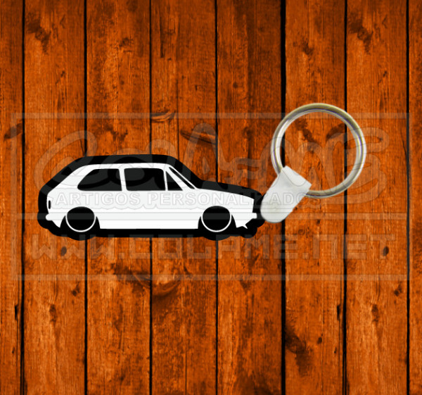 Porta chaves em acrílico preto - VW Mk1