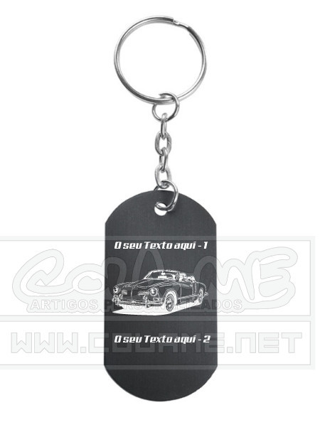 Porta Chaves em alumínio - VW Karmann Ghia