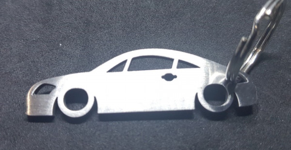 Porta Chaves em inox com silhueta com Audi TT