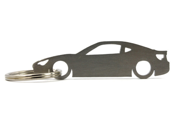 Porta Chaves em inox com silhueta com Toyota GT86