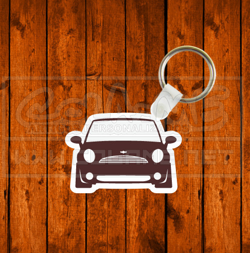 Porta chaves em MDF - Mini Cooper (frente)