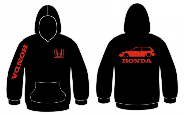 Sweatshirt com capuz para Honda civic EF