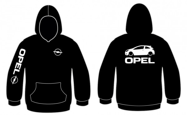 Sweatshirt com capuz para Opel Corsa D