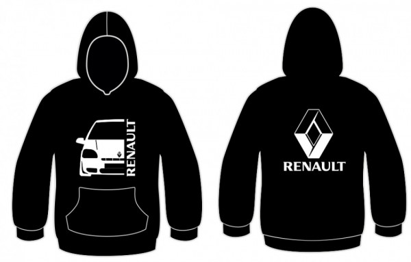 Sweatshirt com capuz para Renault Clio MK1 fase 2