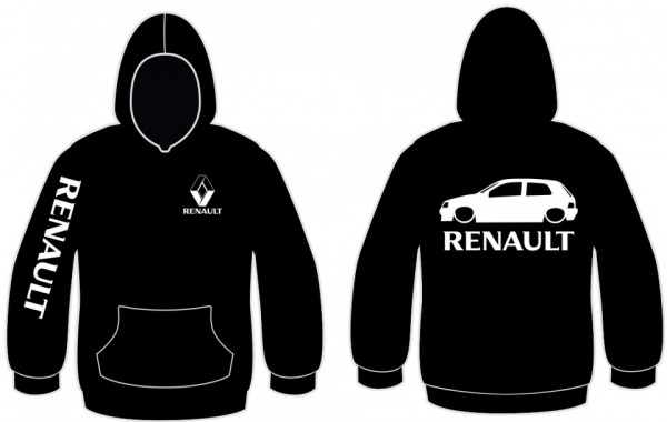 Sweatshirt com capuz para Renault Clio