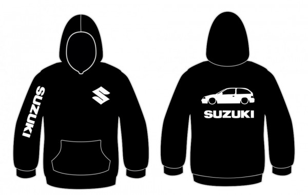 Sweatshirt com capuz para Suzuki swift