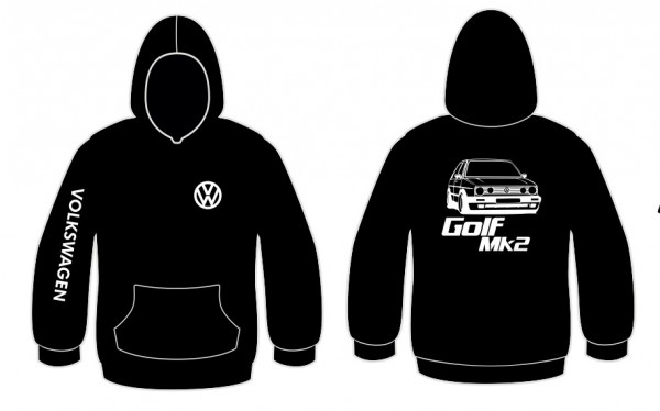 Sweatshirt com capuz para Volkswagen Golf Mk2
