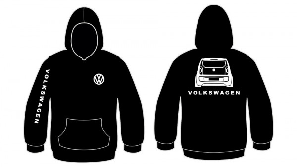 Sweatshirt com capuz para Volkswagen up traseira