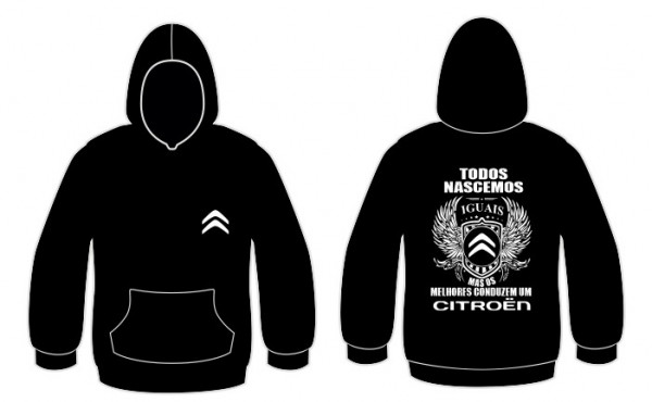 Sweatshirt com capuz Todos Nascemos (Citroen)