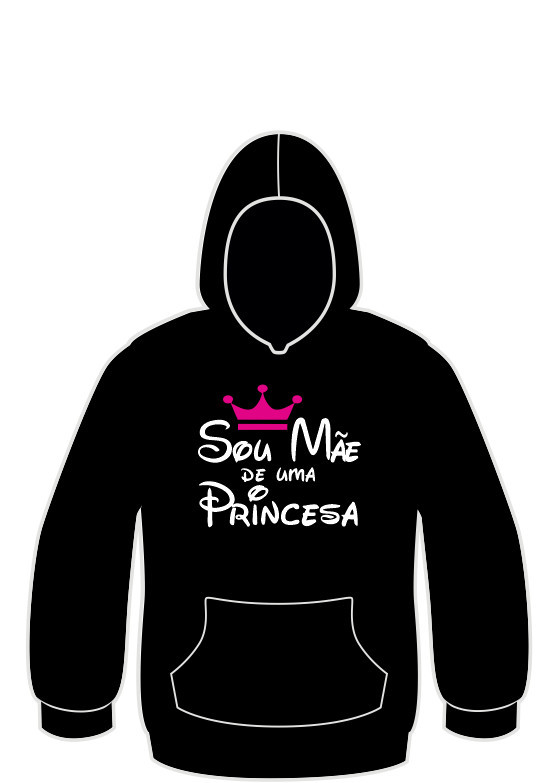 Sweatshirt com Sou Mãe de uma Princesa