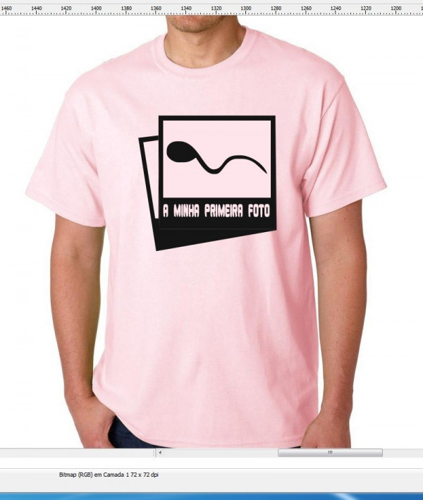 T-shirt - A minha primeira foto