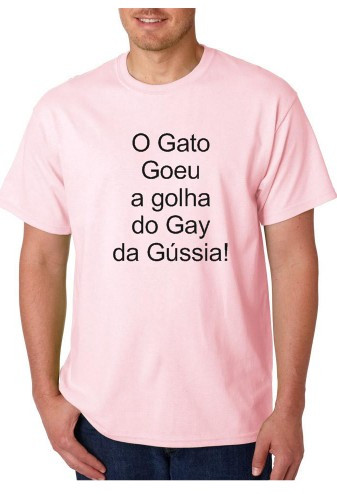T-shirt - O Gato Goeu a Golha do Gay da Gússia