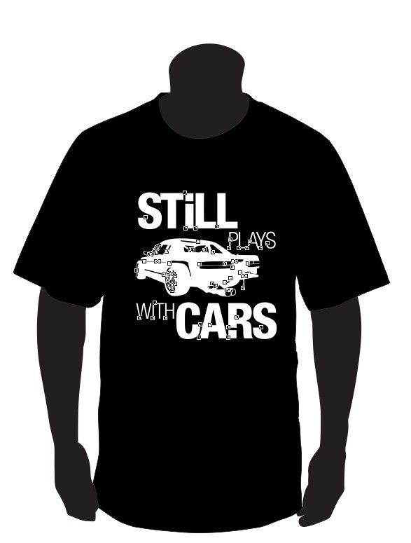 T-shirt para still plays with cars